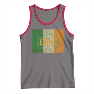 Eire Irish Pride Tank Top Celtic Shamrock Ireland Flag TS09 Deep Heather Red Print Your Wear