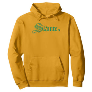 Irish Hoodie Slainte Cheers Good Health Ireland TS09 Gold Print Your Wear