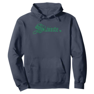 Irish Hoodie Slainte Cheers Good Health Ireland TS09 Navy Print Your Wear