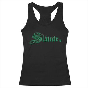 Irish Racerback Tank Top Slainte Cheers Good Health Ireland TS09 Black Print Your Wear