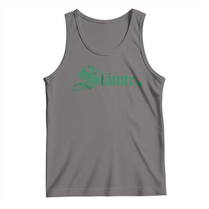 Irish Tank Top Slainte Cheers Good Health Ireland TS09 Deep Heather Print Your Wear