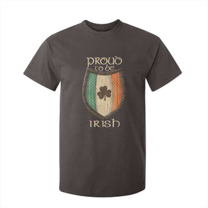 Proud To Be Irish T Shirt For Kid Celtic Shamrock Ireland Flag TS09 Dark Chocolate Print Your Wear