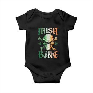 Irish Pride Baby Onesie Irish To The Bone TS09 Black Print Your Wear
