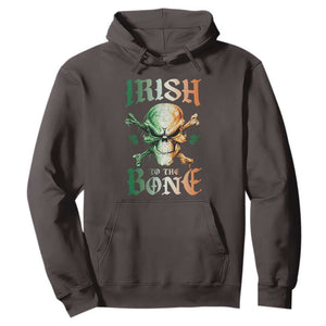 Irish Pride Hoodie Irish To The Bone TS09 Dark Chocolate Print Your Wear