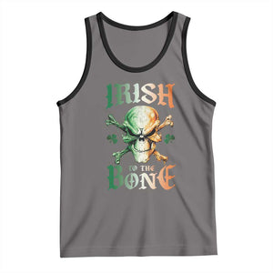 Irish Pride Tank Top Irish To The Bone TS09 Deep Heather Black Print Your Wear