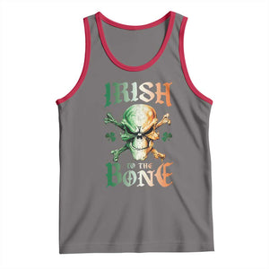 Irish Pride Tank Top Irish To The Bone TS09 Deep Heather Red Print Your Wear
