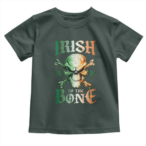 Irish Pride Toddler T Shirt Irish To The Bone TS09 Dark Forest Green Print Your Wear