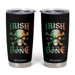Irish Pride Tumbler Cup Irish To The Bone TS09 Black Print Your Wear