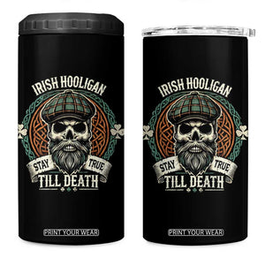 Irish Pride 4 in 1 Can Cooler Tumbler Irish Hooligan Stay True Till Death TS09 One Size: 16 oz Black Print Your Wear