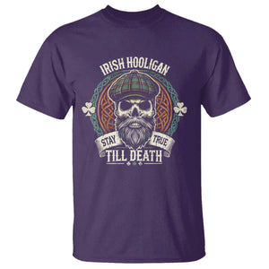 Irish Pride T Shirt Irish Hooligan Stay True Till Death TS09 Purple Print Your Wear
