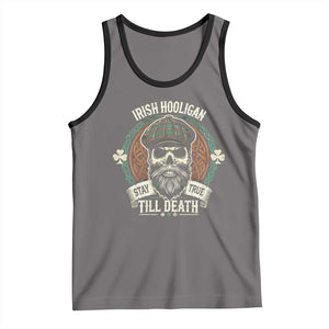 Irish Pride Tank Top Irish Hooligan Stay True Till Death TS09 Deep Heather Black Print Your Wear