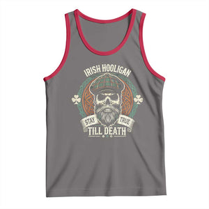 Irish Pride Tank Top Irish Hooligan Stay True Till Death TS09 Deep Heather Red Print Your Wear