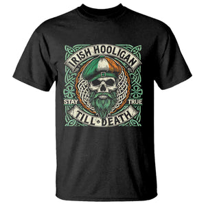 Irish Pride T Shirt Irish Hooligan Ireland Flag Skull TS09 Black Print Your Wear