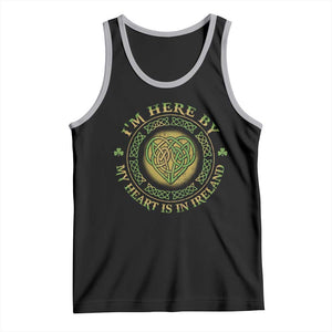 Irish Pride Tank Top I May Be Here But My Heart Is In Ireland TS09 Black Athletic Heather Print Your Wear