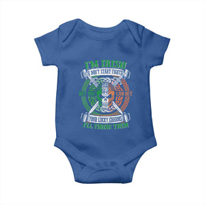 Irish Pride Baby Onesie You Can Bet Your Lucky Charms I'll Finish Them TS09 Royal Blue Print Your Wear