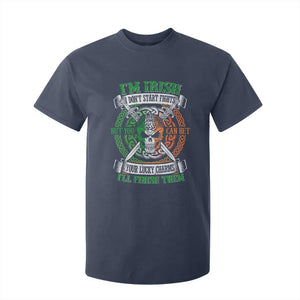 Irish Pride T Shirt For Kid You Can Bet Your Lucky Charms I'll Finish Them TS09 Navy Print Your Wear