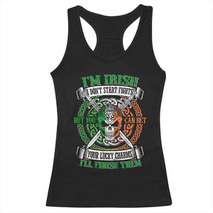 Irish Pride Racerback Tank Top You Can Bet Your Lucky Charms I'll Finish Them TS09 Black Print Your Wear