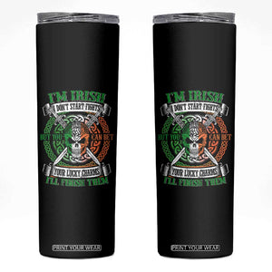 Irish Pride Skinny Tumbler You Can Bet Your Lucky Charms I'll Finish Them TS09 Black Print Your Wear