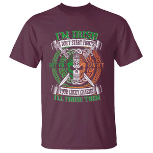 Irish Pride T Shirt You Can Bet Your Lucky Charms I'll Finish Them TS09 Maroon Print Your Wear
