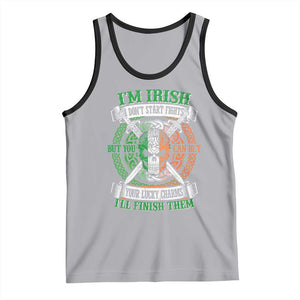 Irish Pride Tank Top You Can Bet Your Lucky Charms I'll Finish Them TS09 Athletic Heather Black Print Your Wear