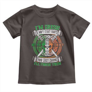 Irish Pride Toddler T Shirt You Can Bet Your Lucky Charms I'll Finish Them TS09 Dark Chocolate Print Your Wear