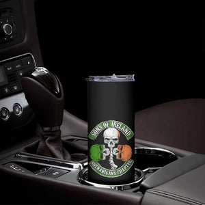 Irish Pride Skinny Tumbler Sons Of Ireland Shenanigans Chapter Skull Shamrock TS09 Print Your Wear