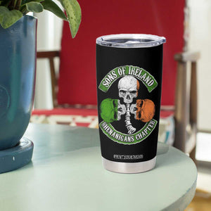 Irish Pride Tumbler Cup Sons Of Ireland Shenanigans Chapter Skull Shamrock TS09 Print Your Wear