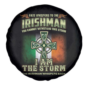 Irish Pride Spare Tire Cover Irish Warrior I Am The Storm The Irishman Whispers Back TS09 Print Your Wear