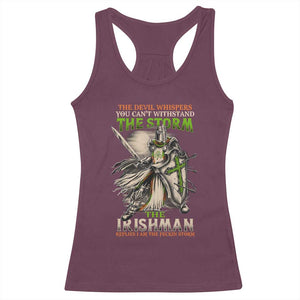 Irish Pride Racerback Tank Top Irish Warrior I Am The Feckin Storm TS09 Maroon Print Your Wear