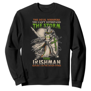 Irish Pride Sweatshirt Irish Warrior I Am The Feckin Storm TS09 Black Print Your Wear