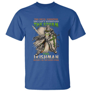 Irish Pride T Shirt Irish Warrior I Am The Feckin Storm TS09 Royal Blue Print Your Wear