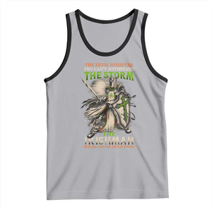 Irish Pride Tank Top Irish Warrior I Am The Feckin Storm TS09 Athletic Heather Black Print Your Wear