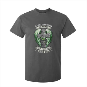Irish Women T Shirt For Kid In Every Irish Woman Lies An Angel Until You Unleash The Fire TS09 Dark Heather Print Your Wear