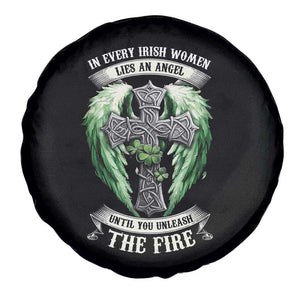 Irish Women Spare Tire Cover In Every Irish Woman Lies An Angel Until You Unleash The Fire TS09 Print Your Wear