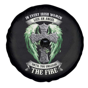 Irish Women Spare Tire Cover In Every Irish Woman Lies An Angel Until You Unleash The Fire TS09 Print Your Wear