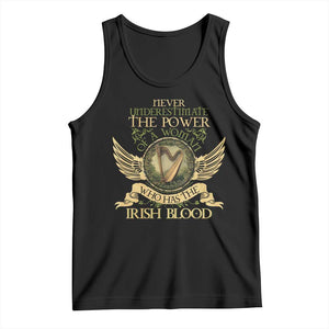 Never Underestimate The Power Of Irish Women Tank Top TS09 Black Print Your Wear