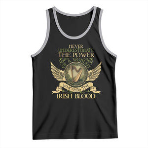 Never Underestimate The Power Of Irish Women Tank Top TS09 Black Athletic Heather Print Your Wear