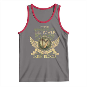 Never Underestimate The Power Of Irish Women Tank Top TS09 Deep Heather Red Print Your Wear