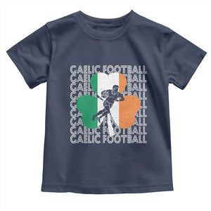 Gaelic Football Toddler T Shirt Irish Flag Shamrock TS09 Navy Print Your Wear
