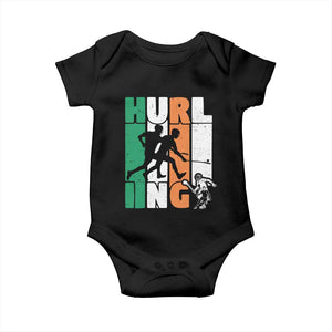 Irish Hurling Hurler Baby Onesie TS09 Black Print Your Wear