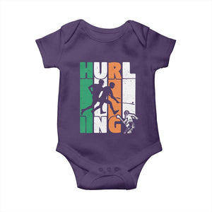 Irish Hurling Hurler Baby Onesie TS09 Purple Print Your Wear