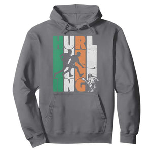 Irish Hurling Hurler Hoodie TS09 Charcoal Print Your Wear