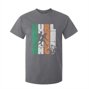 Irish Hurling Hurler T Shirt For Kid TS09 Charcoal Print Your Wear