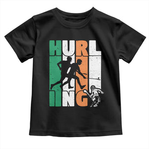 Irish Hurling Hurler Toddler T Shirt TS09 Black Print Your Wear
