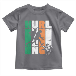 Irish Hurling Hurler Toddler T Shirt TS09 Charcoal Print Your Wear