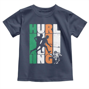 Irish Hurling Hurler Toddler T Shirt TS09 Navy Print Your Wear