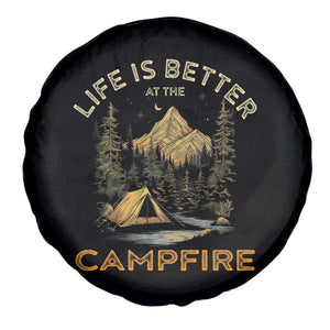 Camping Lover Spare Tire Cover Life Is Better At The Campfire TS09 Print Your Wear
