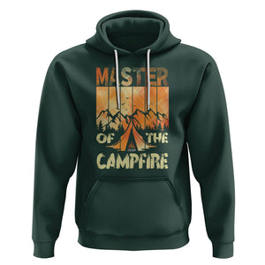 Funny Camping Hoodie Master Of The Campfire TS09 Dark Forest Green Printyourwear