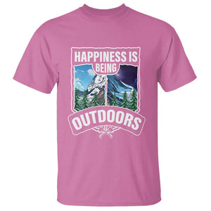 Funny Camping T Shirt Happiness Is Being Outdoor TS09 Azalea Printyourwear