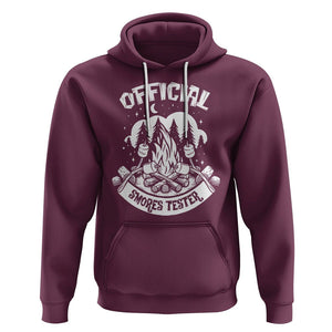 Funny Camping Hoodie Official Smores Tester TS09 Maroon Printyourwear